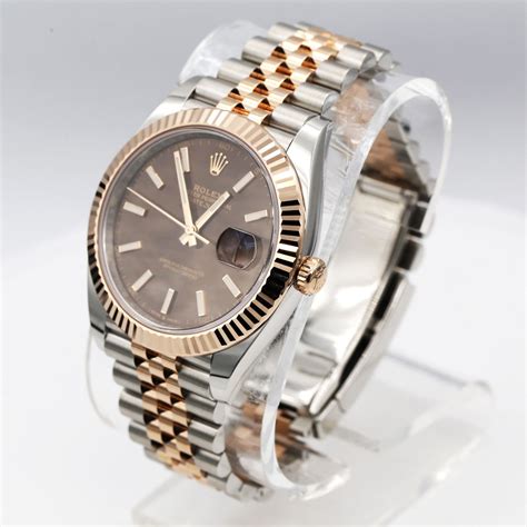 rolex datejust chocolate 36|Rolex Datejust 41 chocolate jubilee.